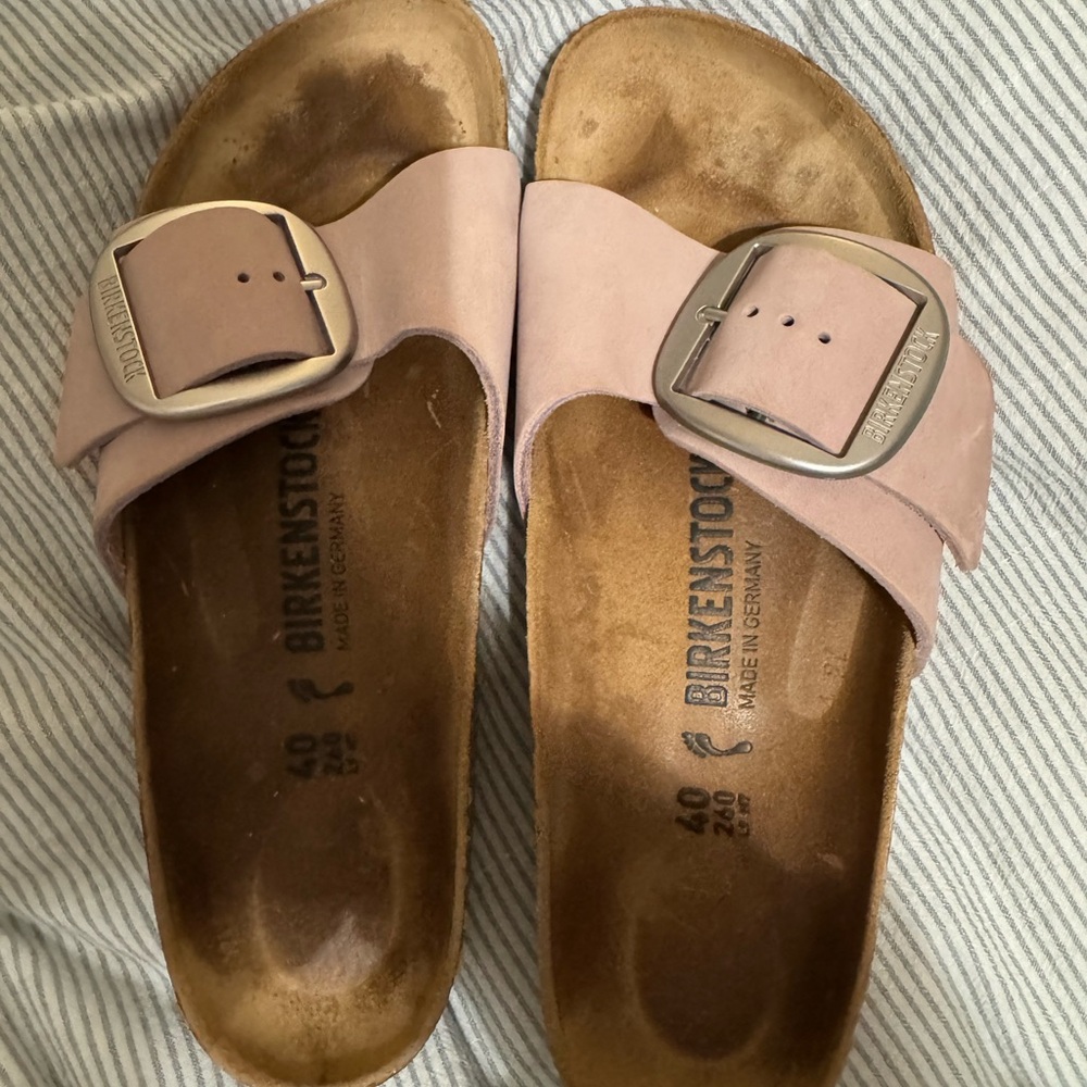 Birkenstock Light Pink Sandals with Buckle